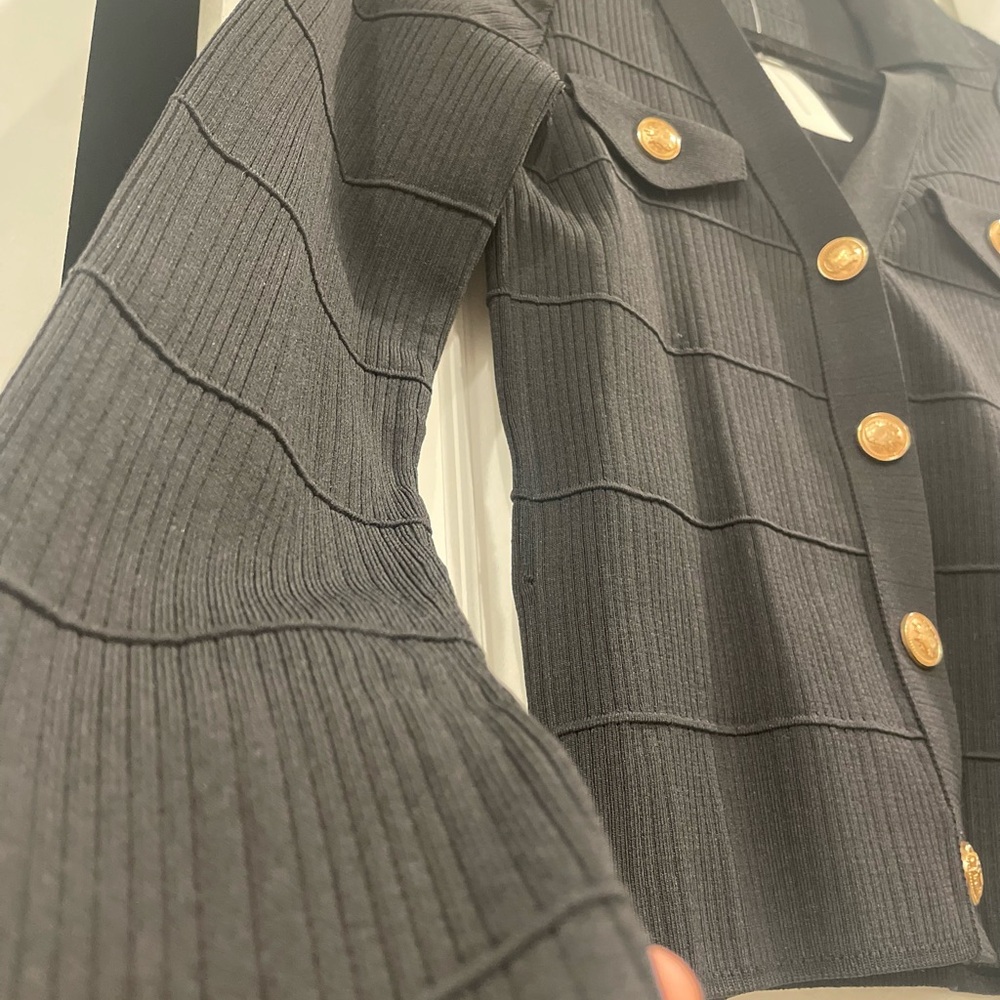 Anthropologie Maeve Collared Cardigan Sweater - Picture 8 of 12